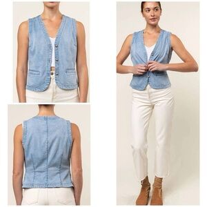 Light Blue Tencel Vest